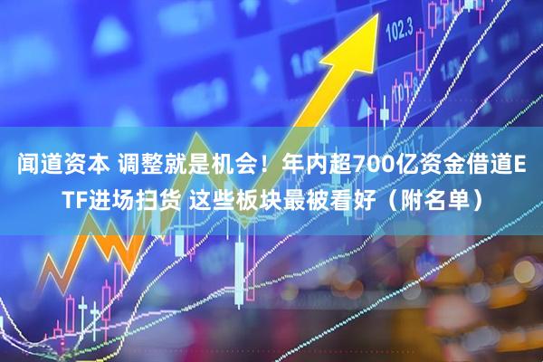 闻道资本 调整就是机会！年内超700亿资金借道ETF进场扫货 这些板块最被看好（附名单）